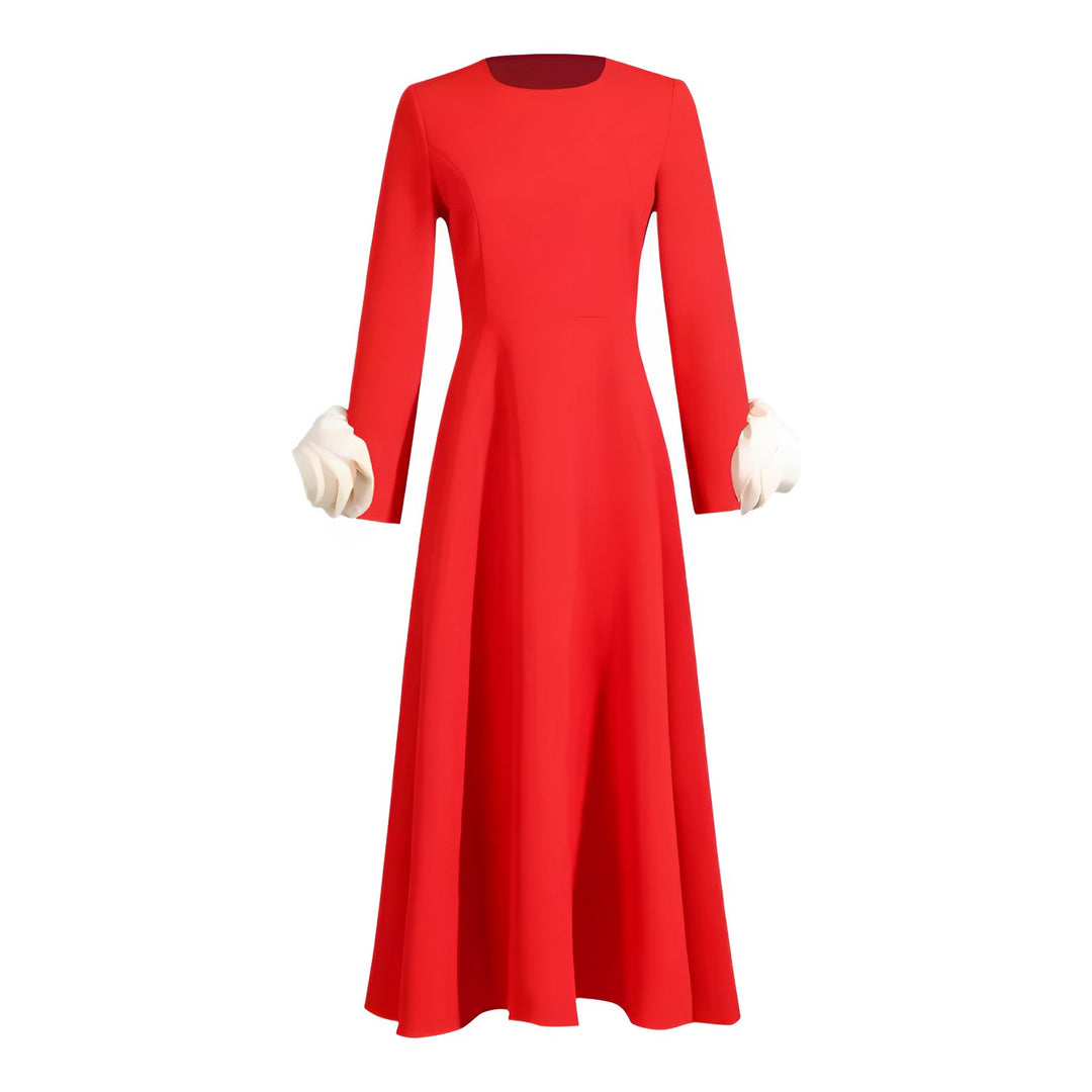 Amarante Midi Dress VERITI Red S 