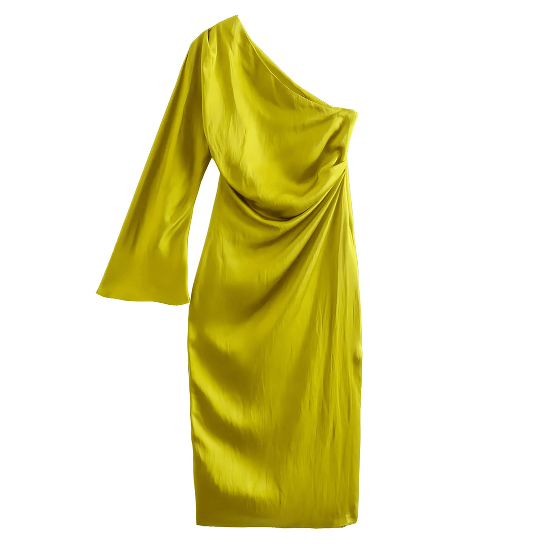 Aurore Midi Dress VERITI Yellow S 