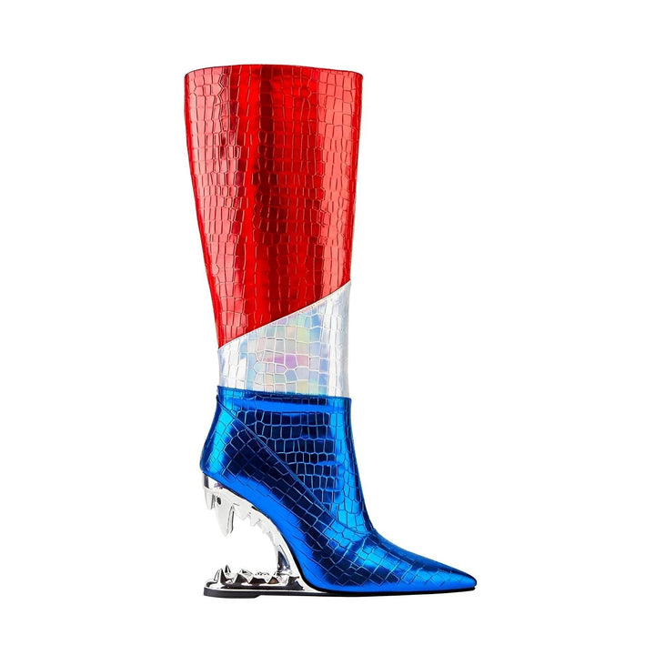 Camille Knee-High Boots VERITI Red 4.5 