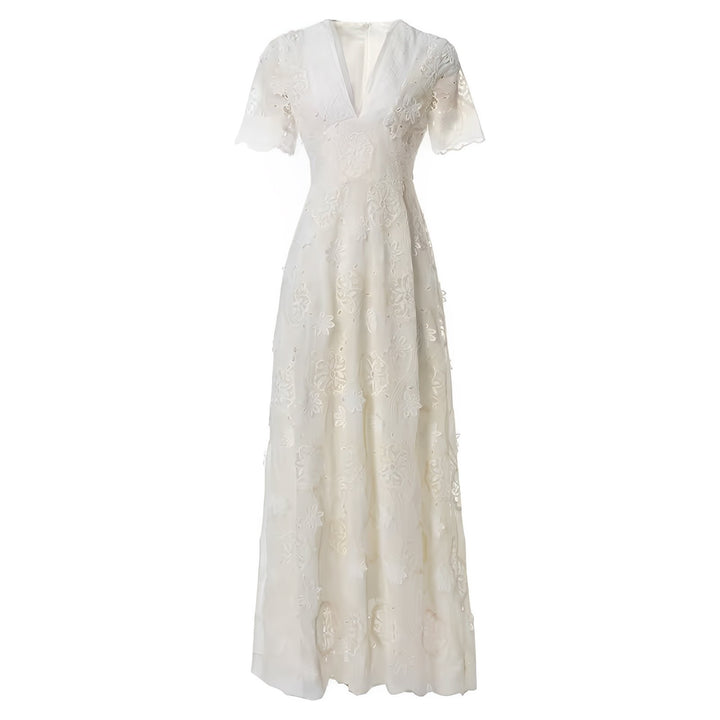 Claudine Maxi Dress VERITI White S 