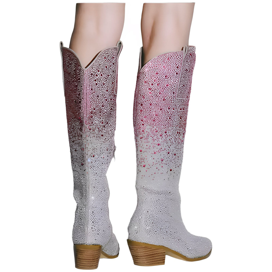 Cleo Rhinestone Boots VERITI 