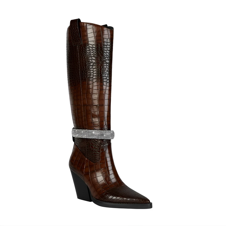 Colette Knee-High Boots VERITI Brown 4.5 