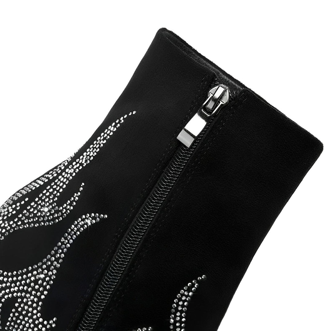 Ember Rhinestone Ankle Boots VERITI 