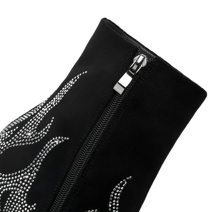 Ember Rhinestone Ankle Boots VERITI 