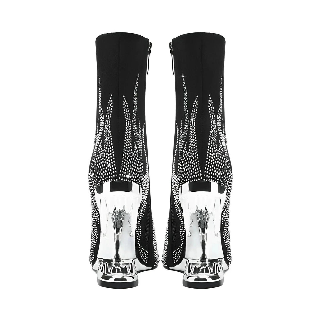 Ember Rhinestone Ankle Boots VERITI 