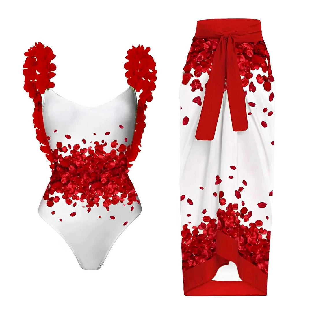 Flora One-Piece Swimsuit and Sarong Set VERITI S 