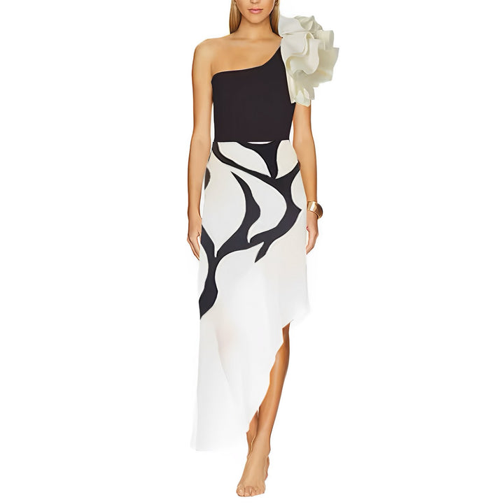 Floriane One-Piece Swimsuit and Sarong Set VERITI 