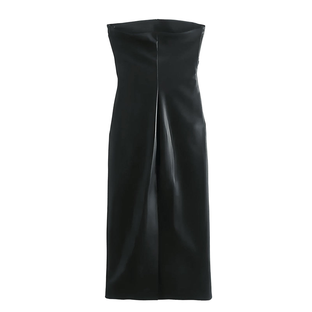 Gia Faux Leather Midi Dress VERITI 