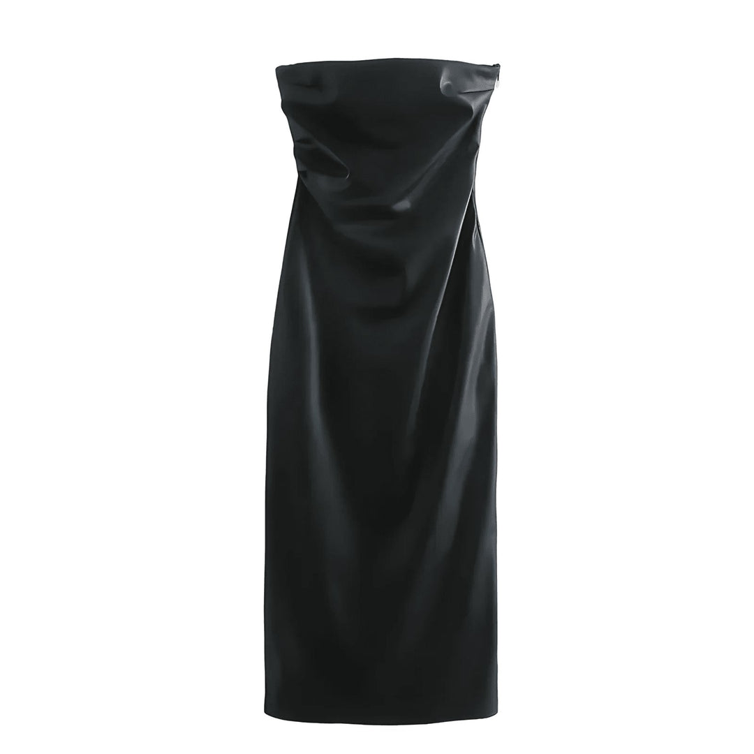 Gia Faux Leather Midi Dress VERITI XS 