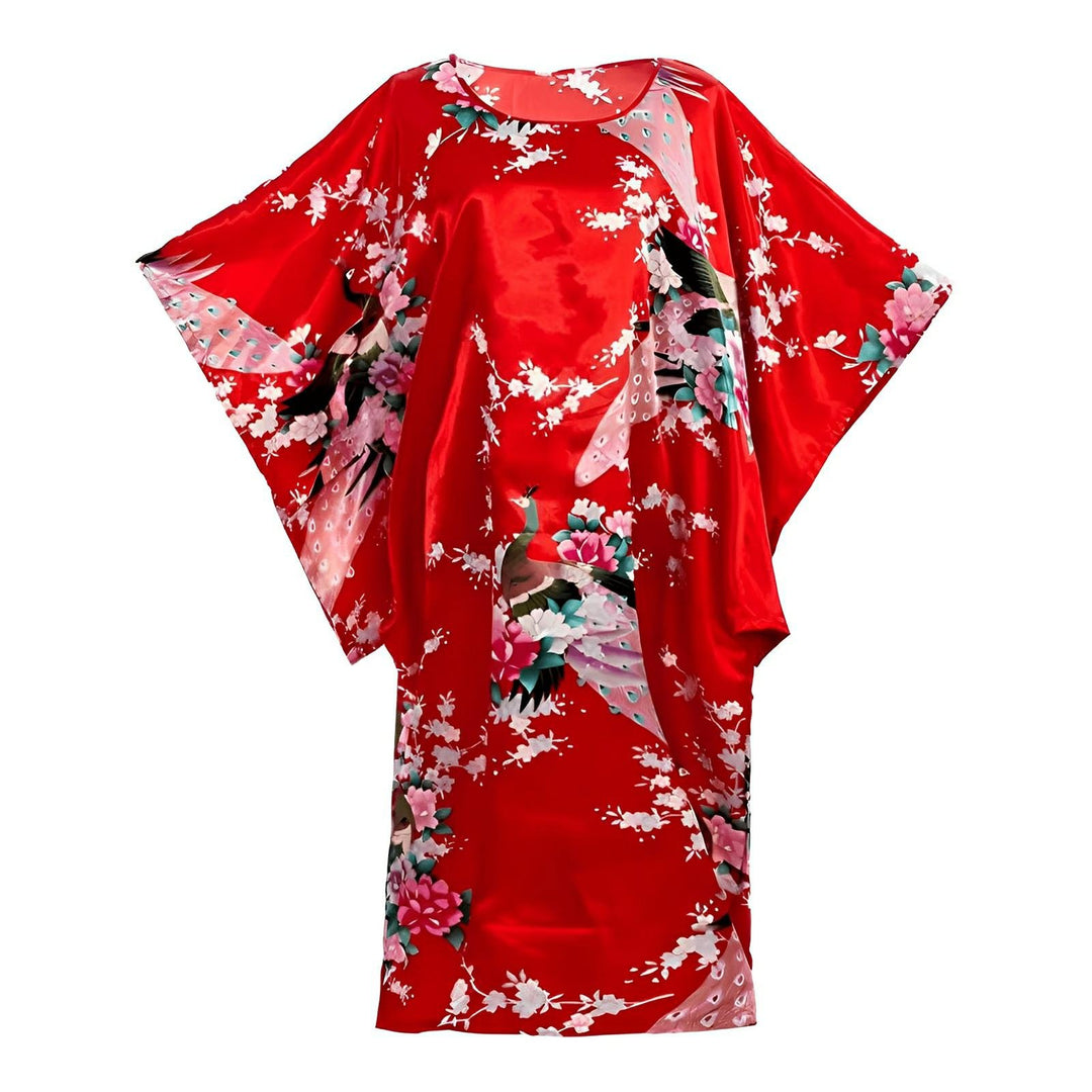 Iris Kimono Nightgown - Red VERITI 