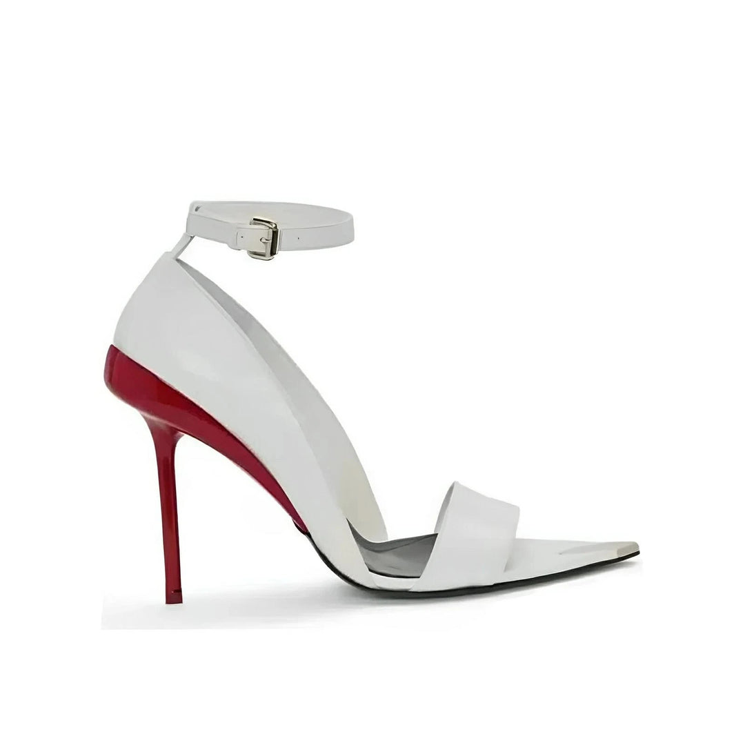 Josiane Stiletto Sandals VERITI White 4 