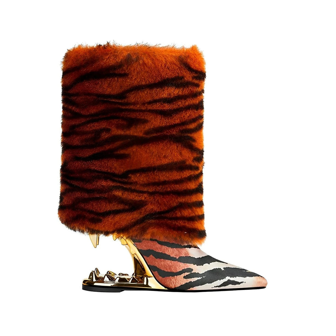 Leona Fur Ankle Boots VERITI 4.5 
