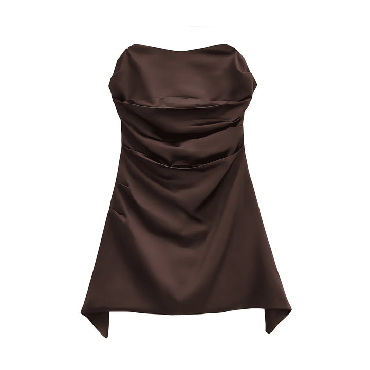 Lorraine Midi Dress VERITI Brown S 