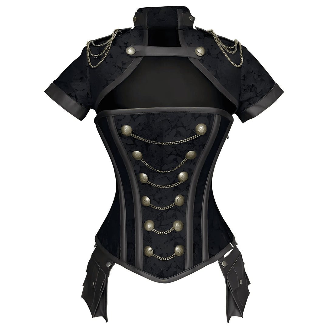 Nikita High-Collar Corset Top VERITI Black S 