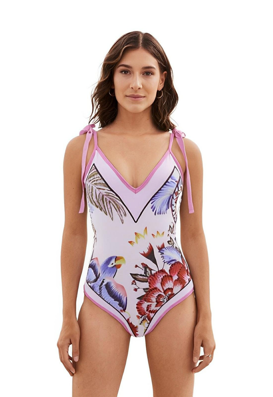 Paulette One-Piece Swimsuit and Sarong Set VERITI 