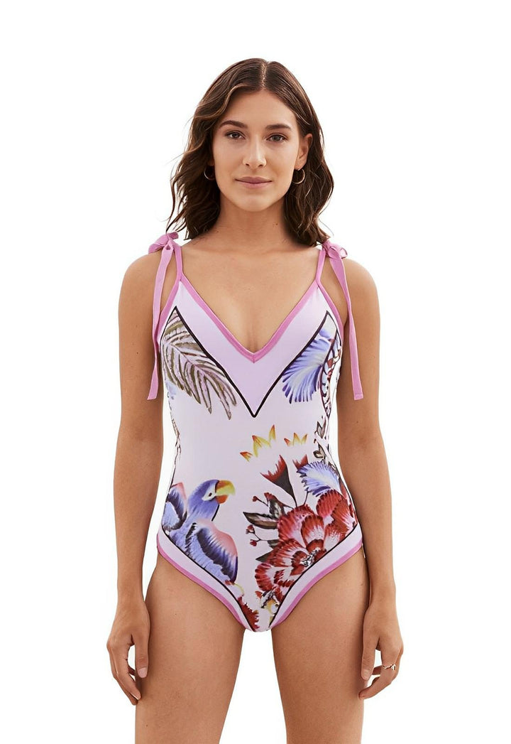 Paulette One-Piece Swimsuit and Sarong Set VERITI 
