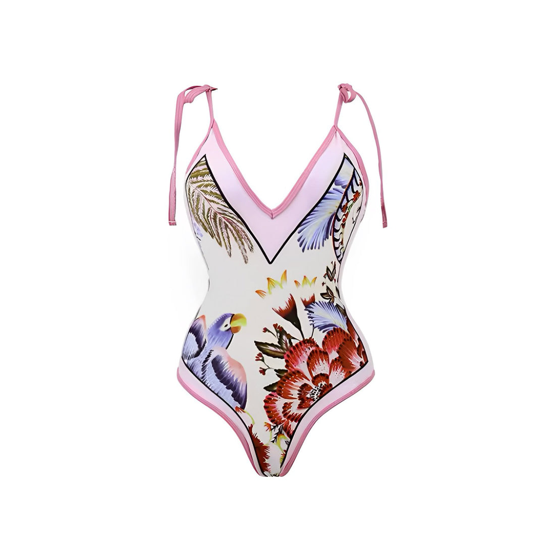Paulette One-Piece Swimsuit and Sarong Set VERITI 