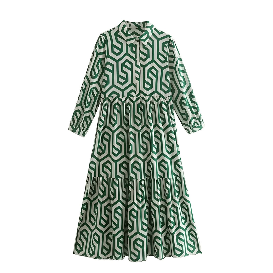 Pauline Midi Dress VERITI Green S 