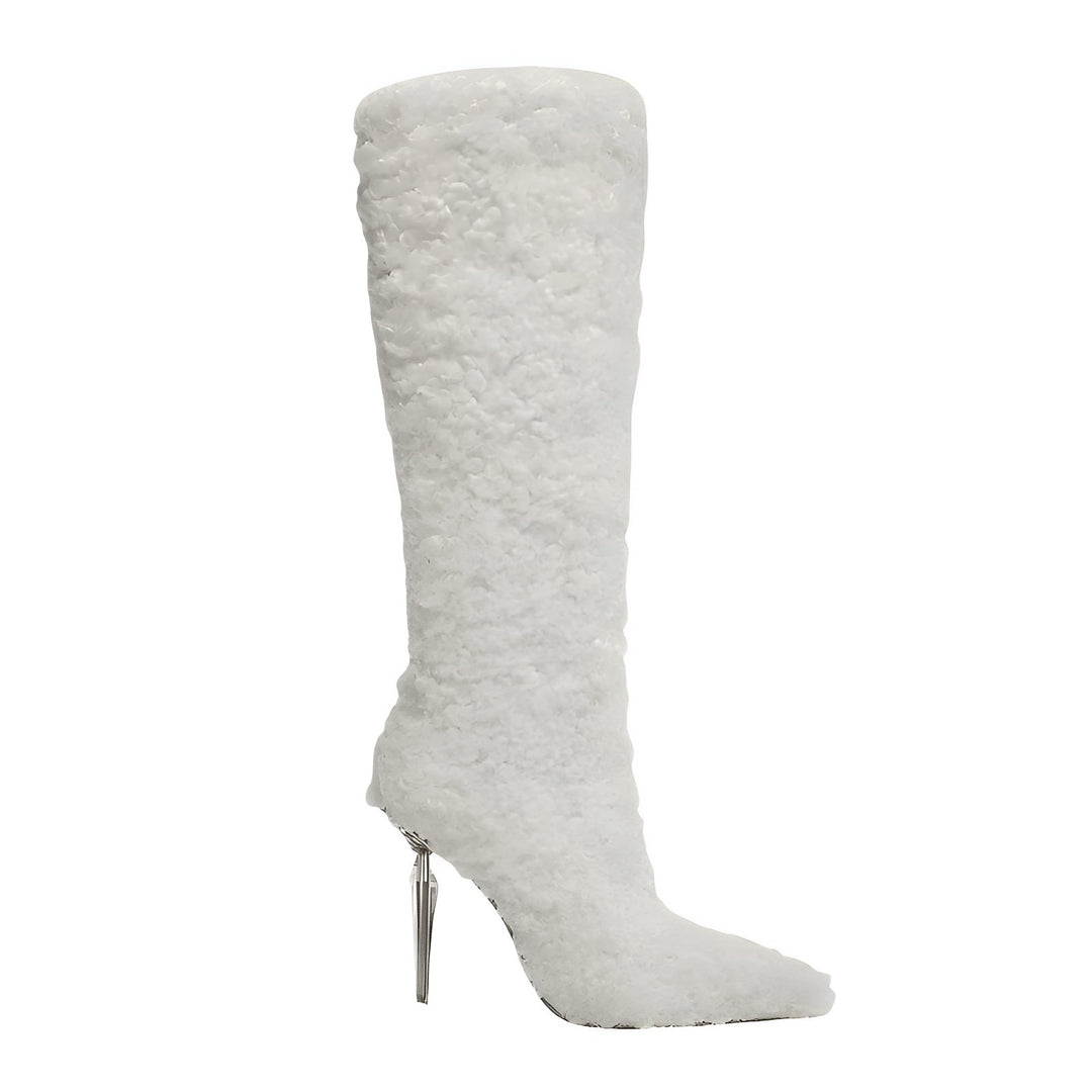 Priscille Knee-High Boots VERITI White 5 