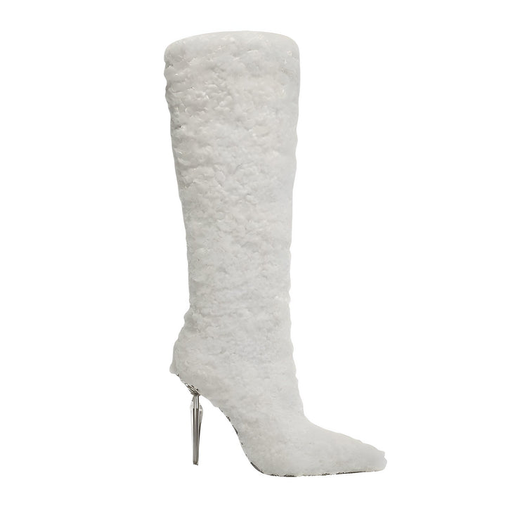 Priscille Knee-High Boots VERITI White 5 