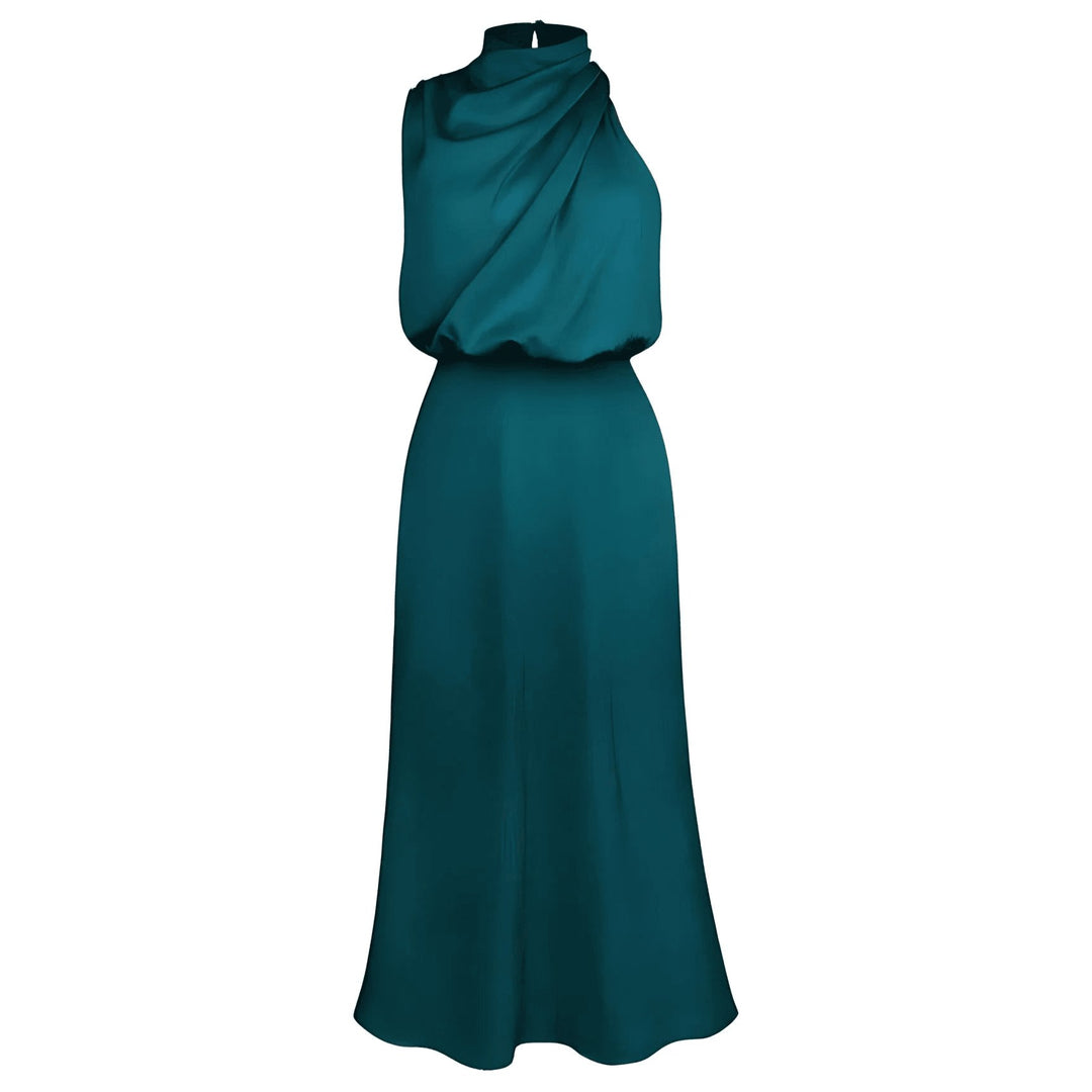 Sylvie Midi Dress VERITI Teal Blue S 
