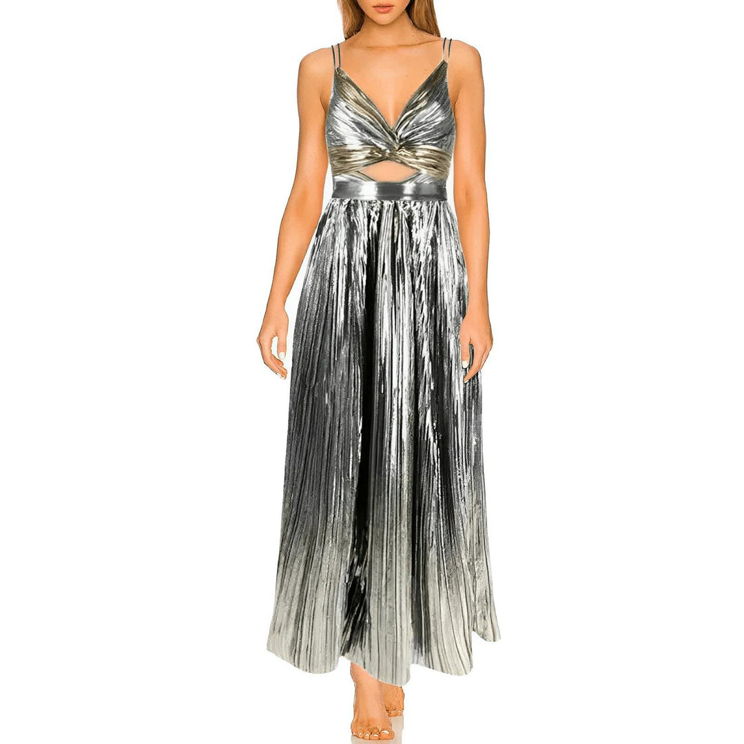 Sylvie One-Piece Swimsuit and Sarong Set VERITI Silver S 