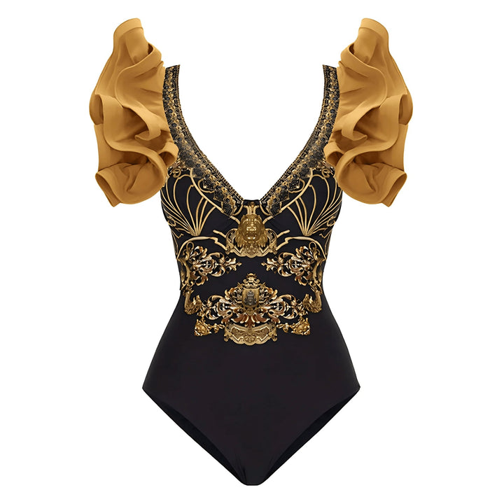 Syra One-Piece Swimsuit and Sarong Set VERITI 