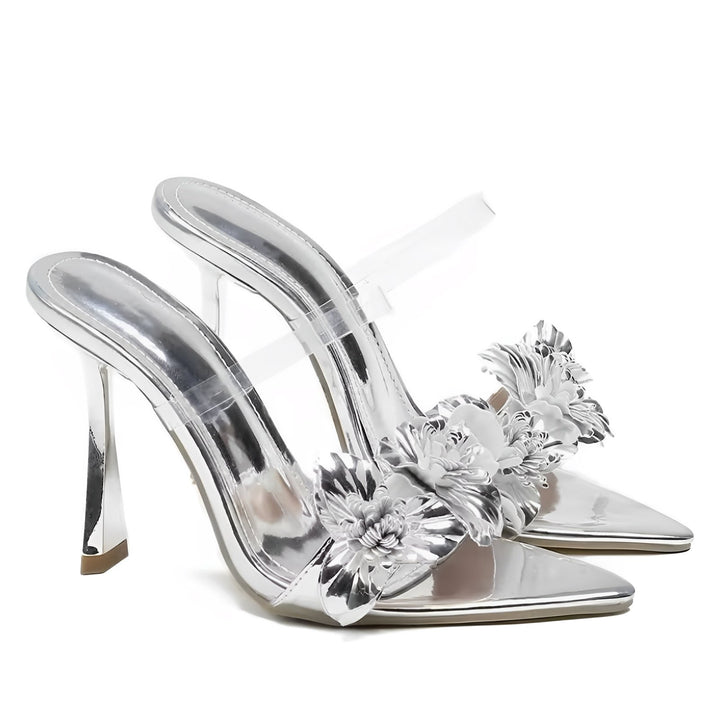 Valerie High Heel Sandals VERITI Silver 5.5 